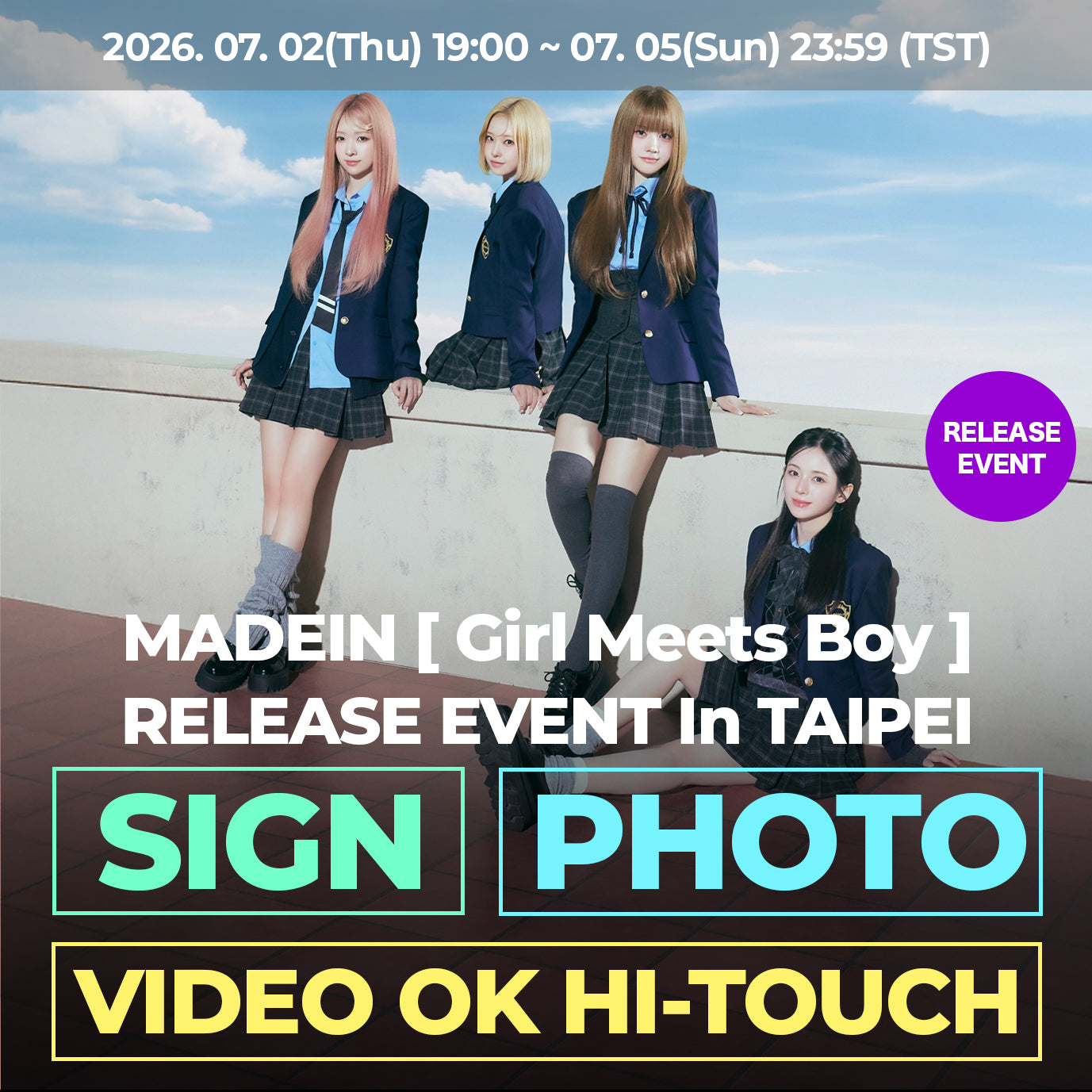 MADEIN [Girl Meets Boy] RELEASE EVENT in TAIPEI
