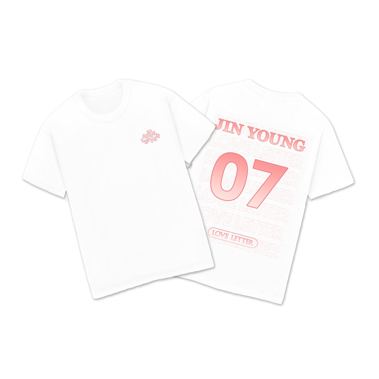 【회장 수령 한정】ㅤㅤJIN YOUNG _ T셔츠(백/흑) 