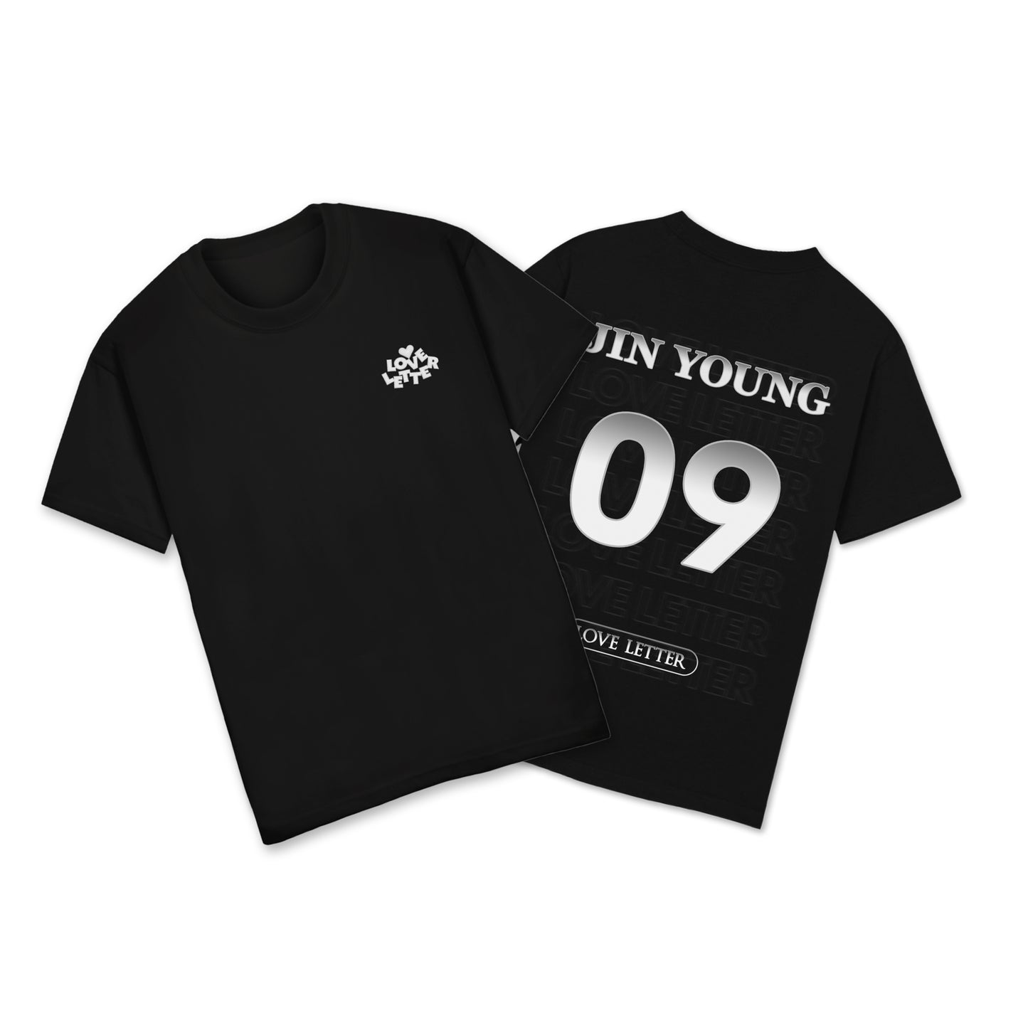 【회장 수령 한정】ㅤㅤJIN YOUNG _ T셔츠(백/흑) 